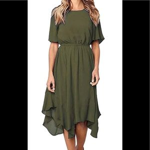 Alaster Queen women’s chiffon short sleeve dress